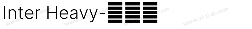 Inter Heavy字体转换